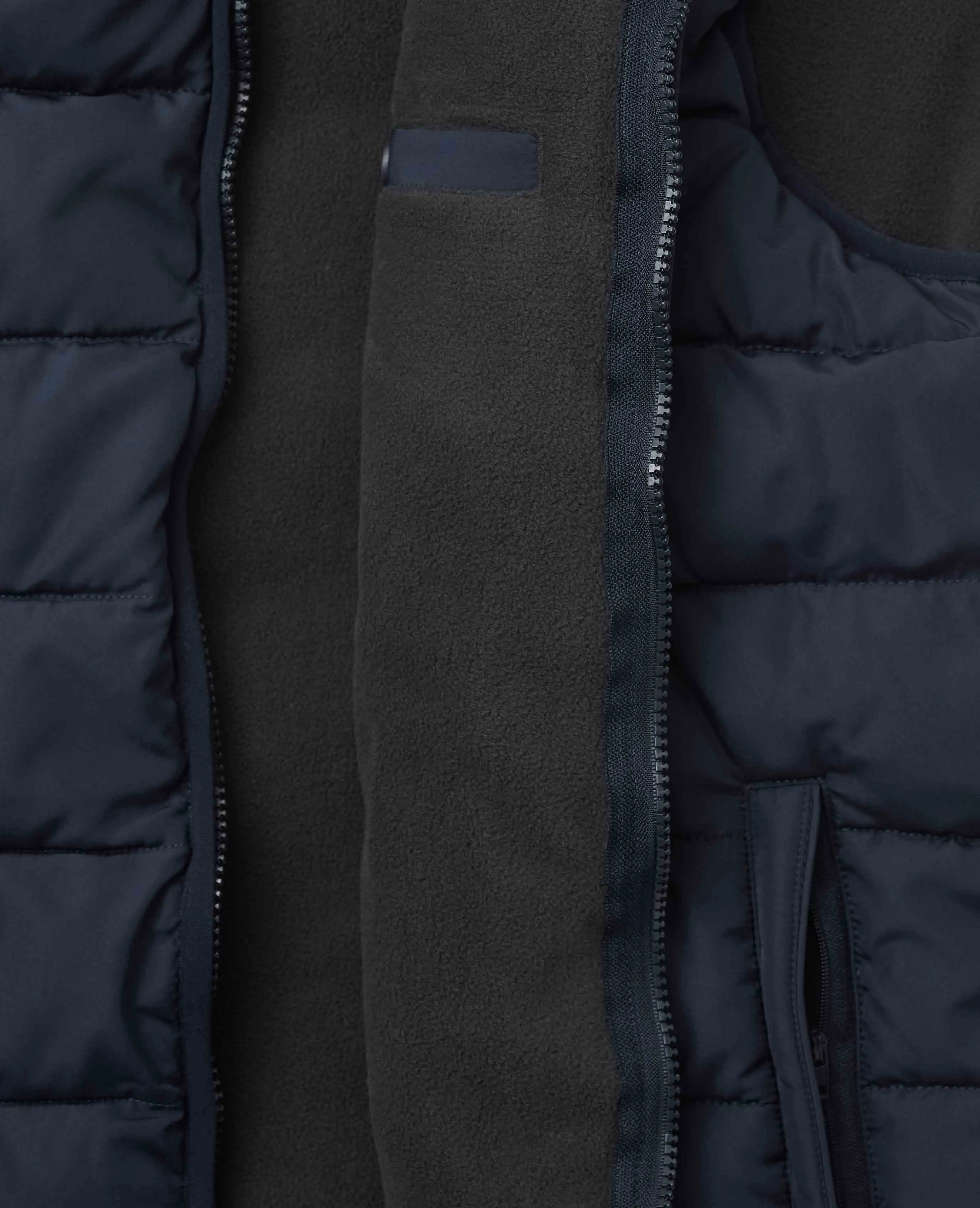 100% Recycled Navy Quilted Gilet