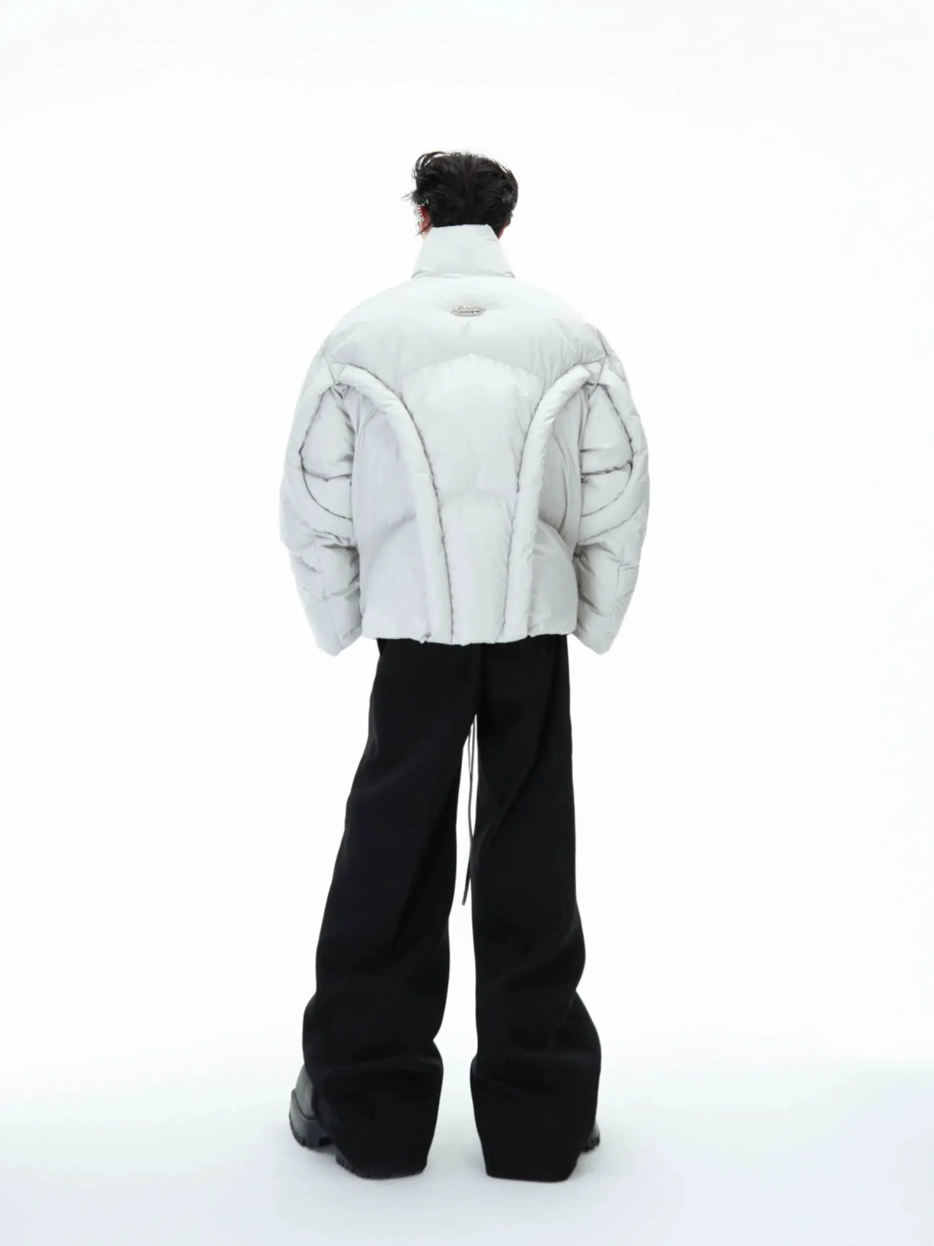 3D Stand Collar Cotton Padded Jacket