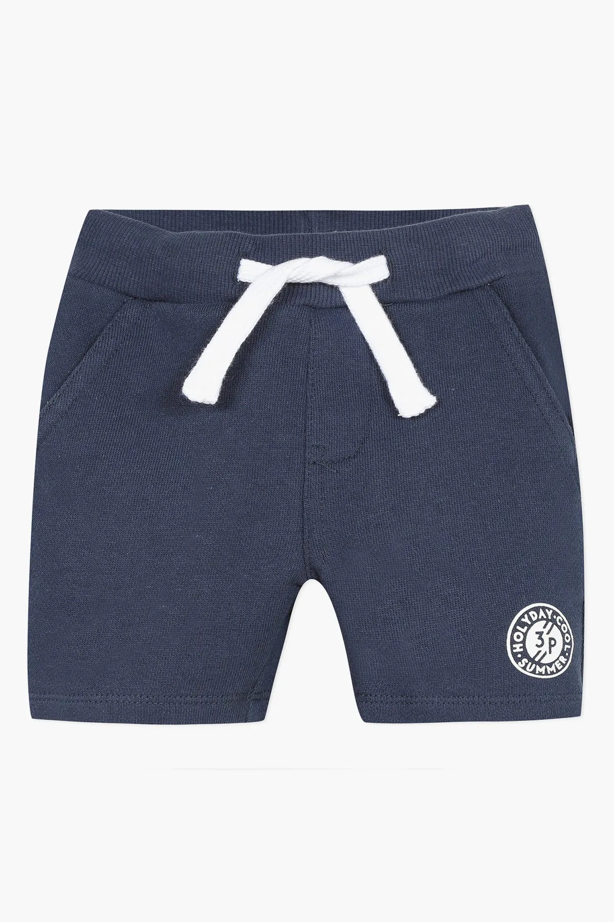 3pommes Navy Baby Boys Shorts (Size 9/12M left)