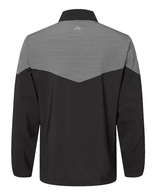 Adidas Heather Chevron Quarter-Zip Windshirt A546