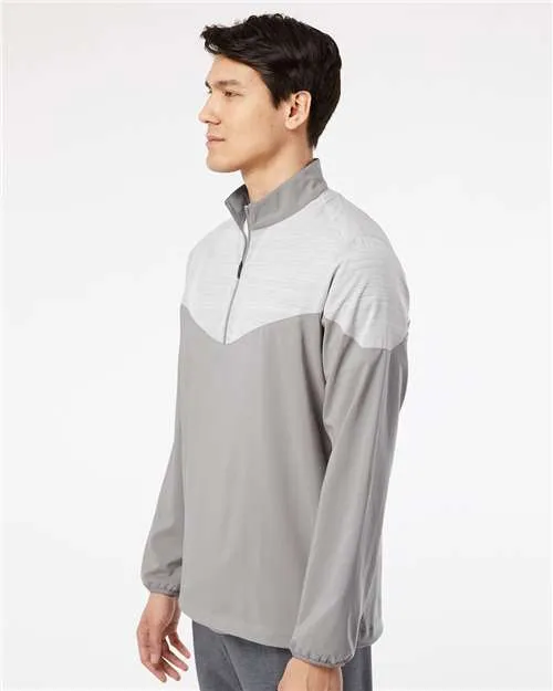 Adidas Heather Chevron Quarter-Zip Windshirt A546