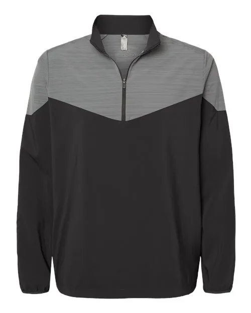 Adidas Heather Chevron Quarter-Zip Windshirt A546