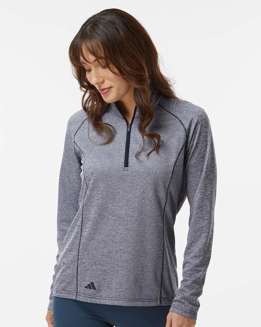 Adidas Women's Space Dyed Quarter-Zip Pullover A594