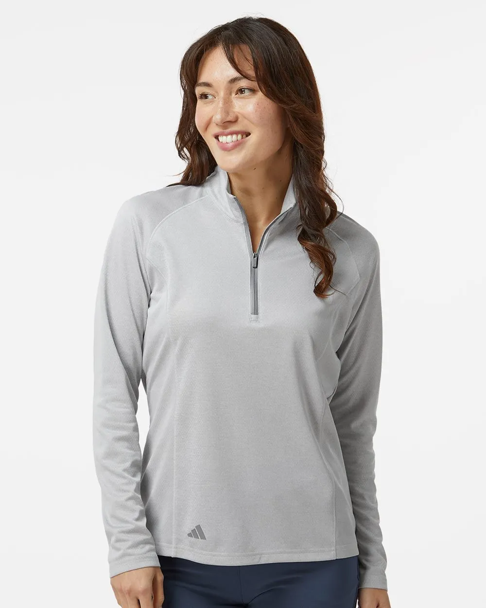 Adidas Women's Space Dyed Quarter-Zip Pullover A594