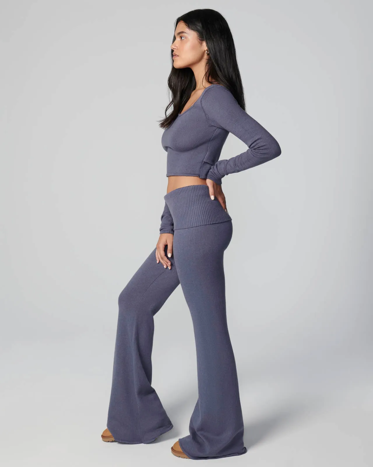 Barre Foldover Wide Leg Pant