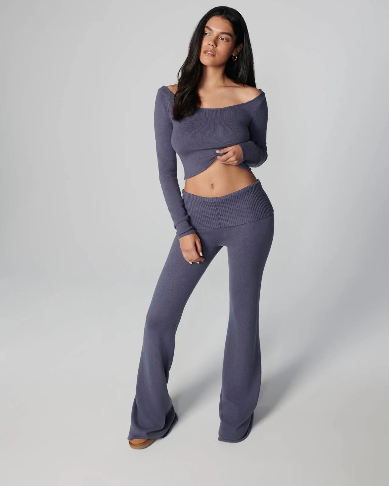 Barre Foldover Wide Leg Pant