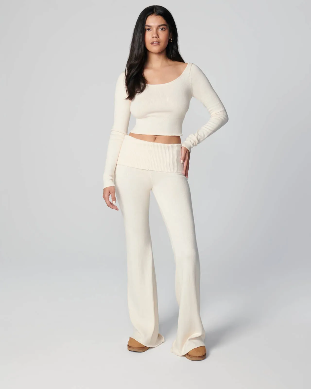 Barre Foldover Wide Leg Pant