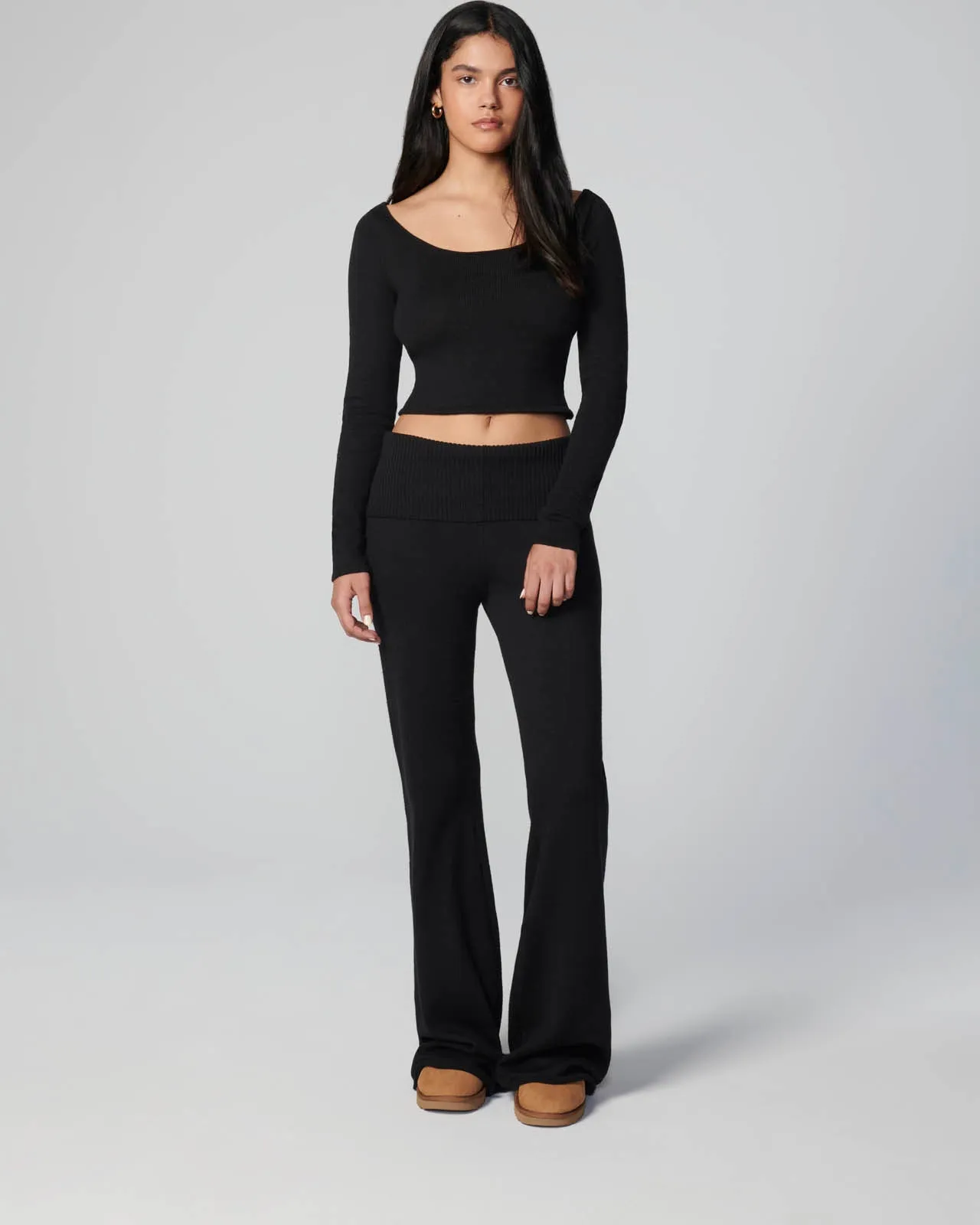 Barre Foldover Wide Leg Pant