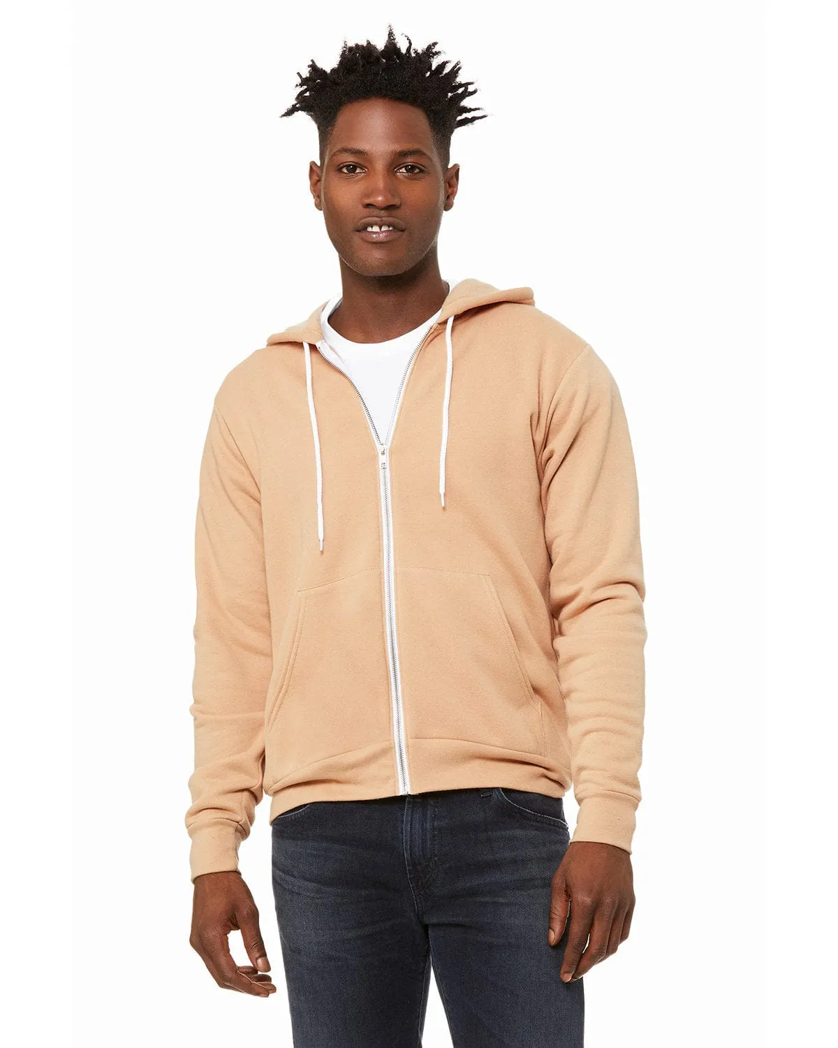 Bella Canvas 3739: Unisex Poly-Cotton Fleece Full-Zip Hooded Sweatshirt