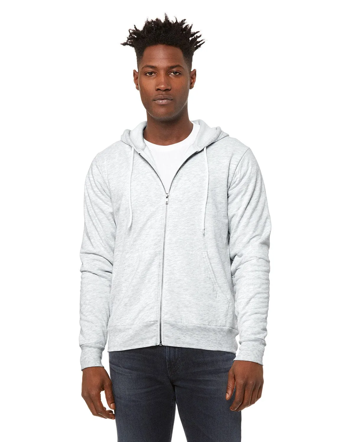 Bella Canvas 3739: Unisex Poly-Cotton Fleece Full-Zip Hooded Sweatshirt