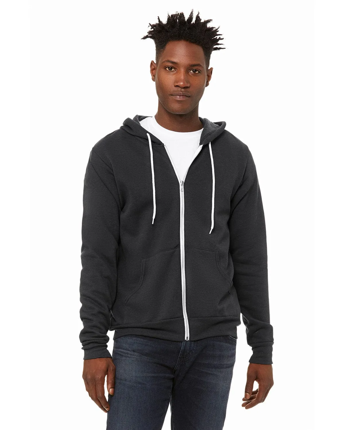 Bella Canvas 3739: Unisex Poly-Cotton Fleece Full-Zip Hooded Sweatshirt