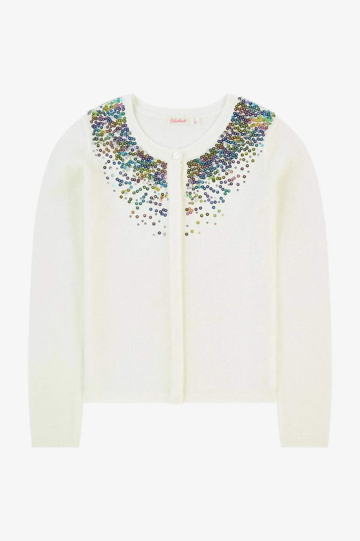 Billieblush Sequin Embroidered Cardigan