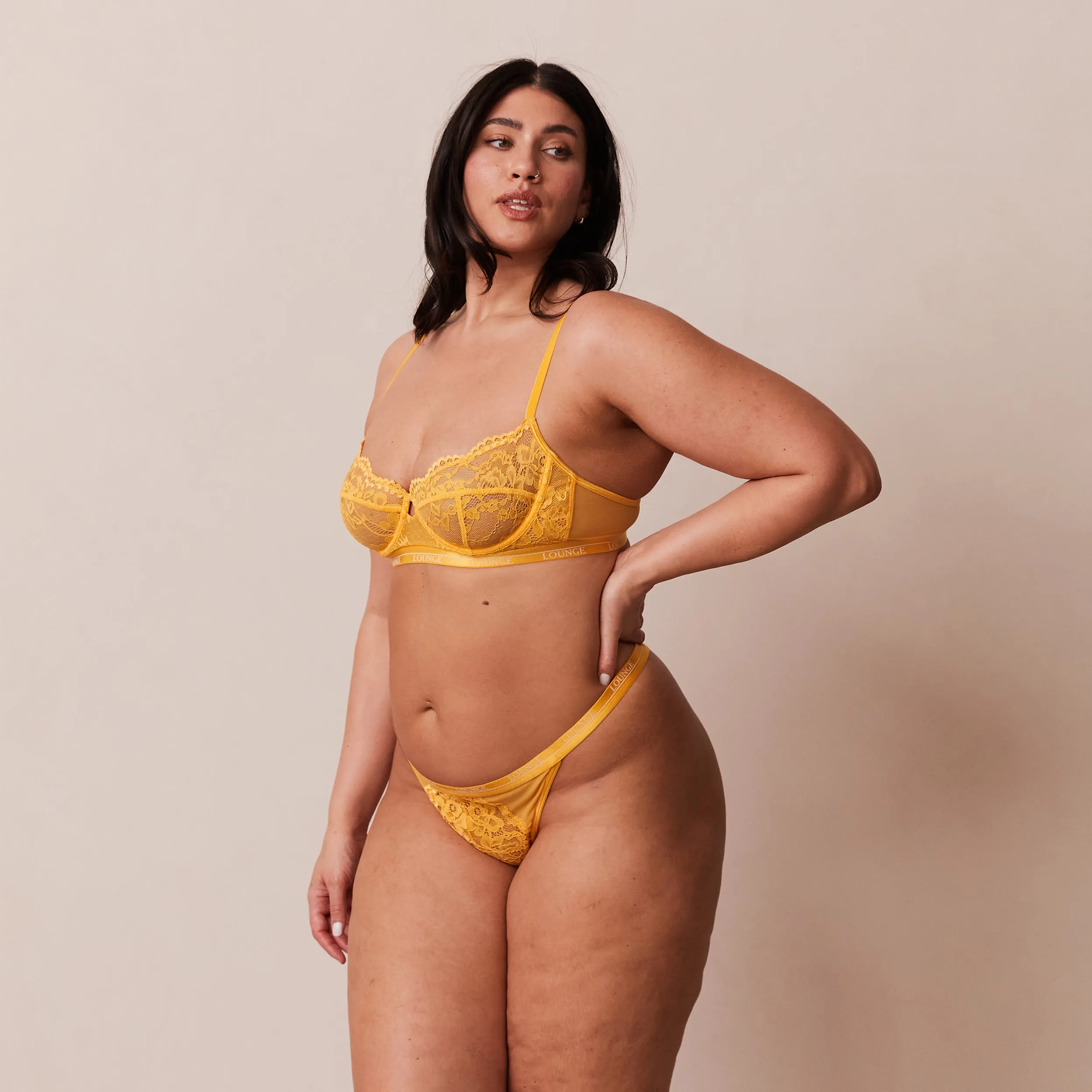 Blossom Balcony Bra  - Mustard