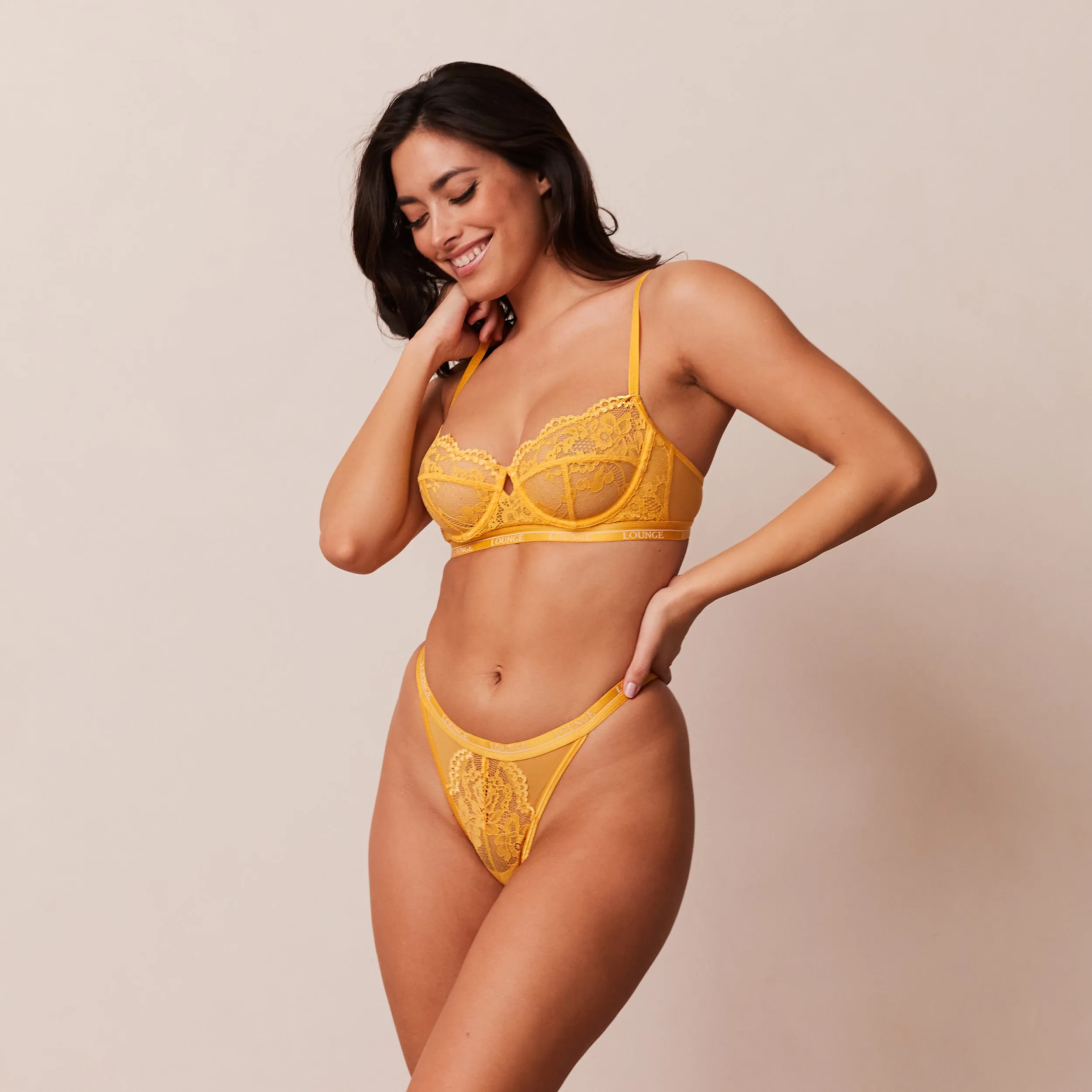 Blossom Balcony Bra  - Mustard