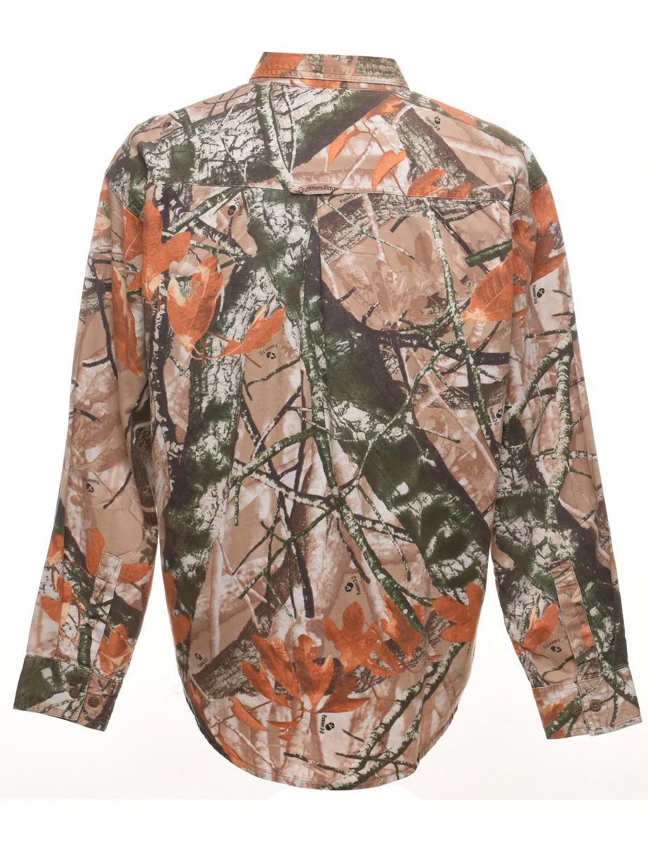 Camouflage Print Classic Shirt - XL