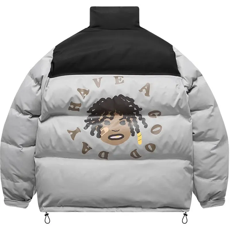 Cartoon Portrait Print Jacket