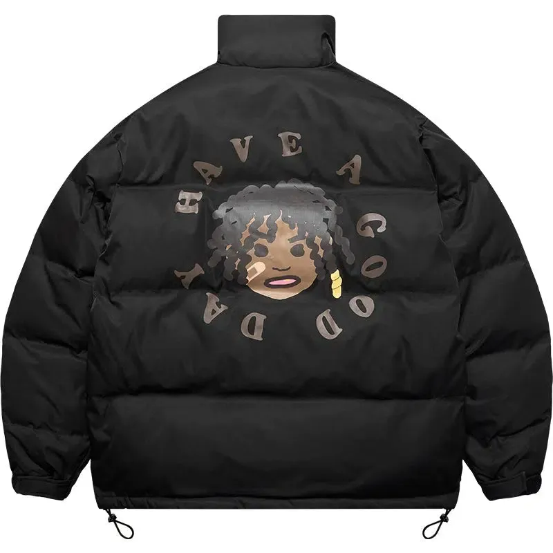 Cartoon Portrait Print Jacket