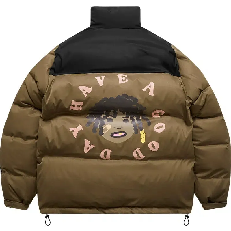 Cartoon Portrait Print Jacket