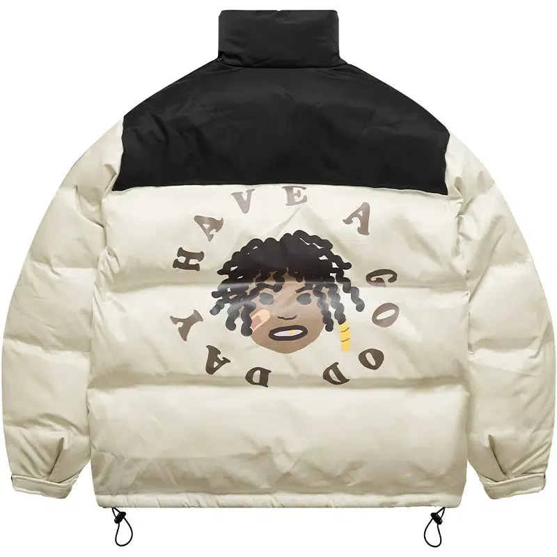 Cartoon Portrait Print Jacket