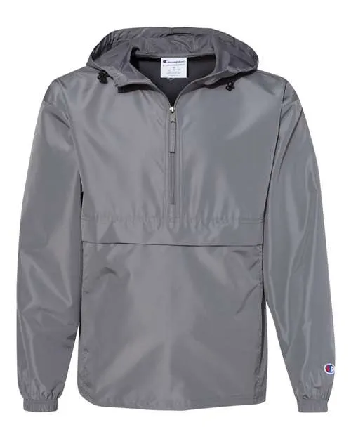 Champion Hooded Packable Quarter-Zip Jacket CO200