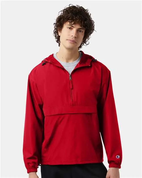 Champion Hooded Packable Quarter-Zip Jacket CO200