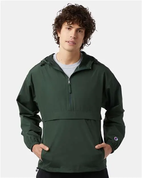 Champion Hooded Packable Quarter-Zip Jacket CO200