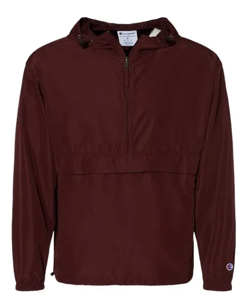 Champion Hooded Packable Quarter-Zip Jacket CO200