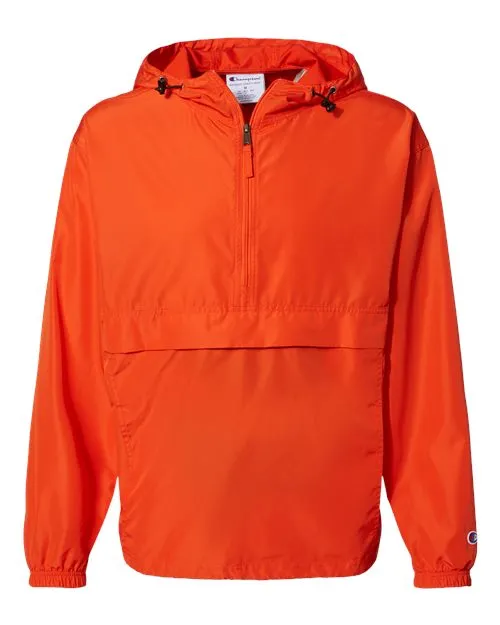 Champion Hooded Packable Quarter-Zip Jacket CO200