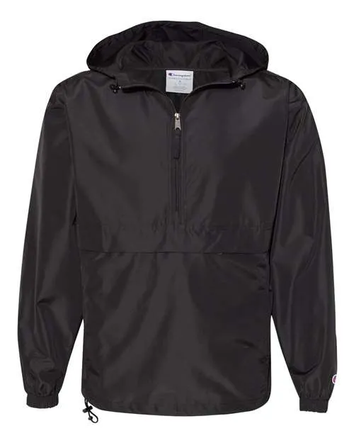 Champion Hooded Packable Quarter-Zip Jacket CO200