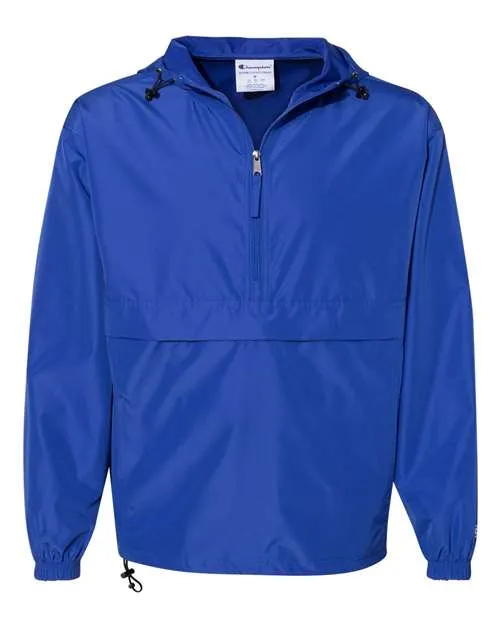 Champion Hooded Packable Quarter-Zip Jacket CO200