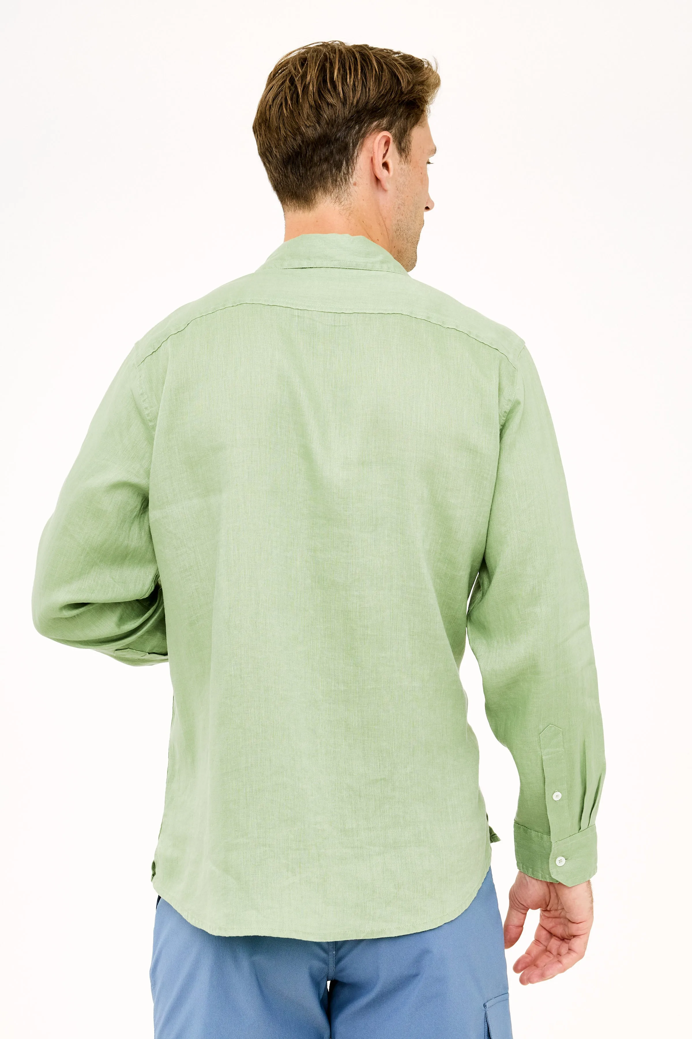 Classic Linen Shirt - Piquant Green