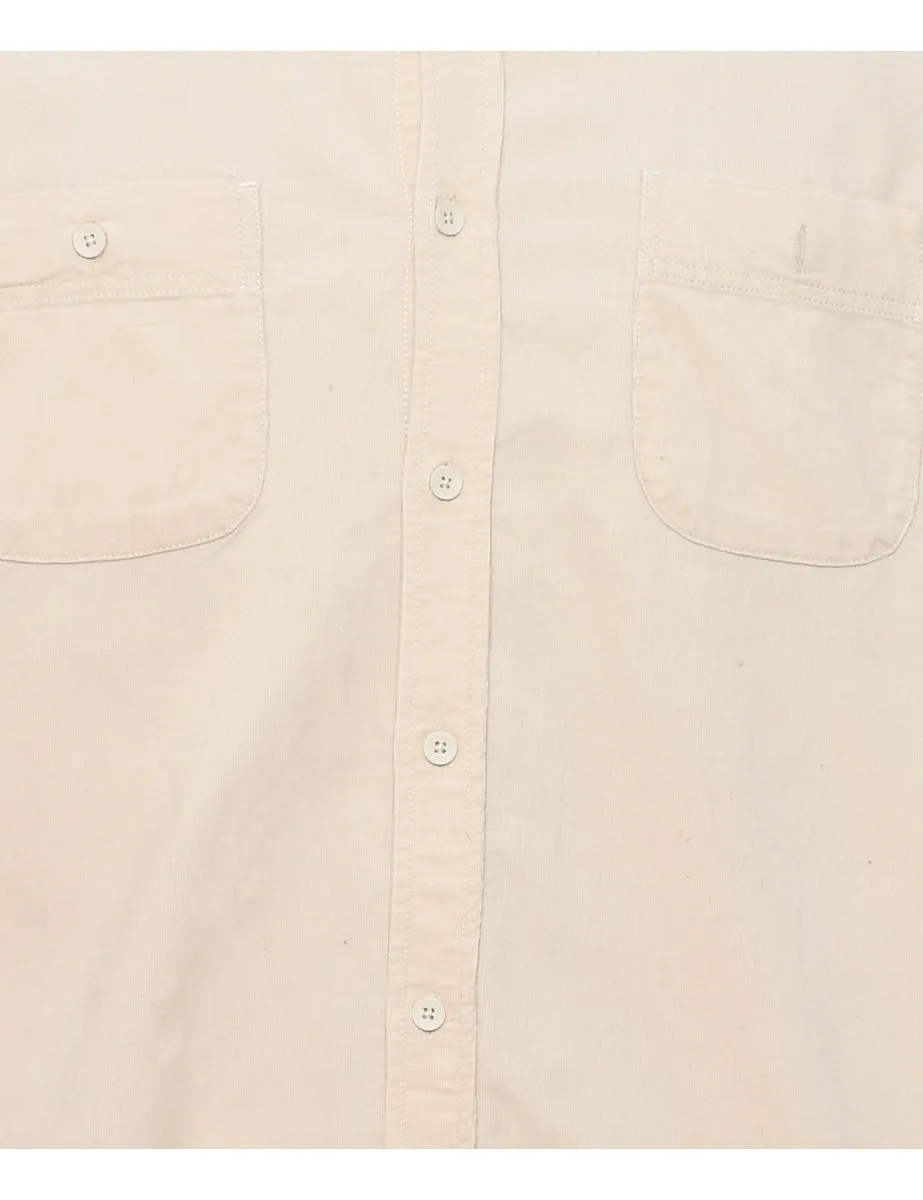 Corduroy Beige Shirt - L