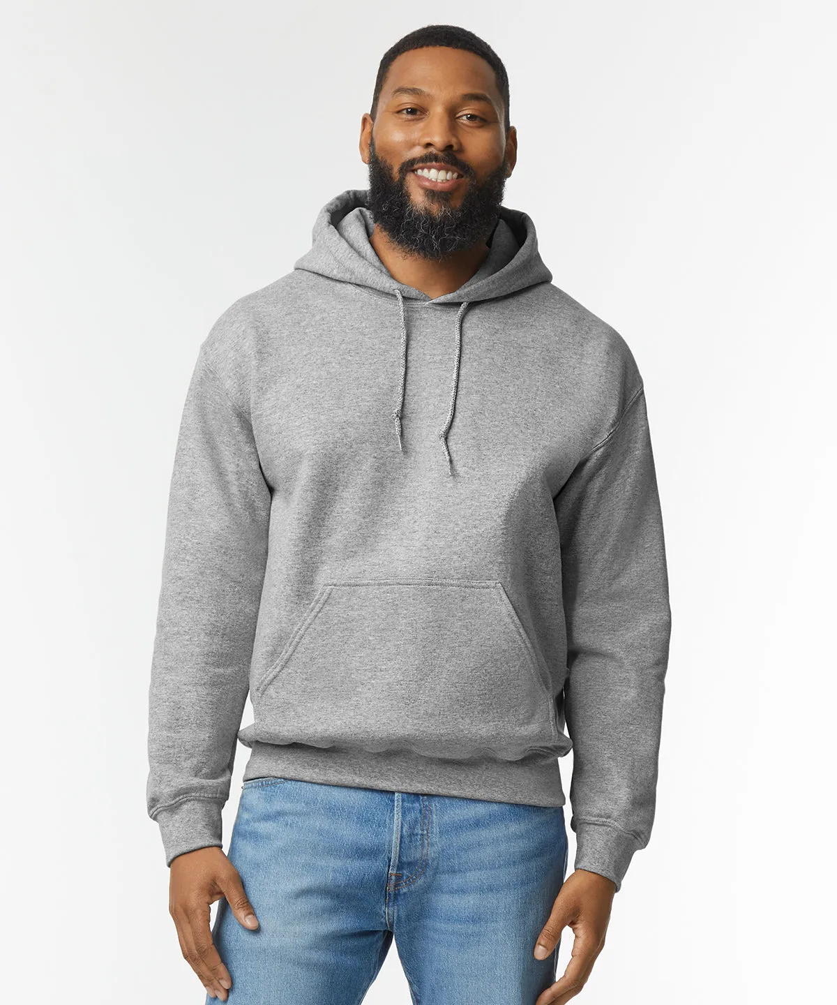 DryBlend® adult hooded sweatshirt | Sport Grey