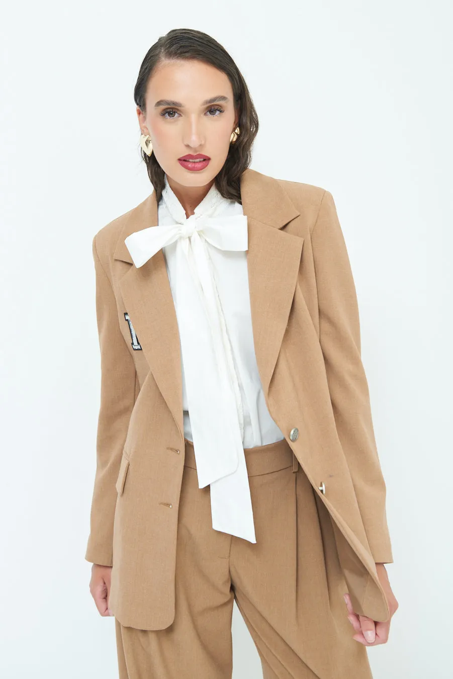 Embellished blazer with notched lapel wholesale