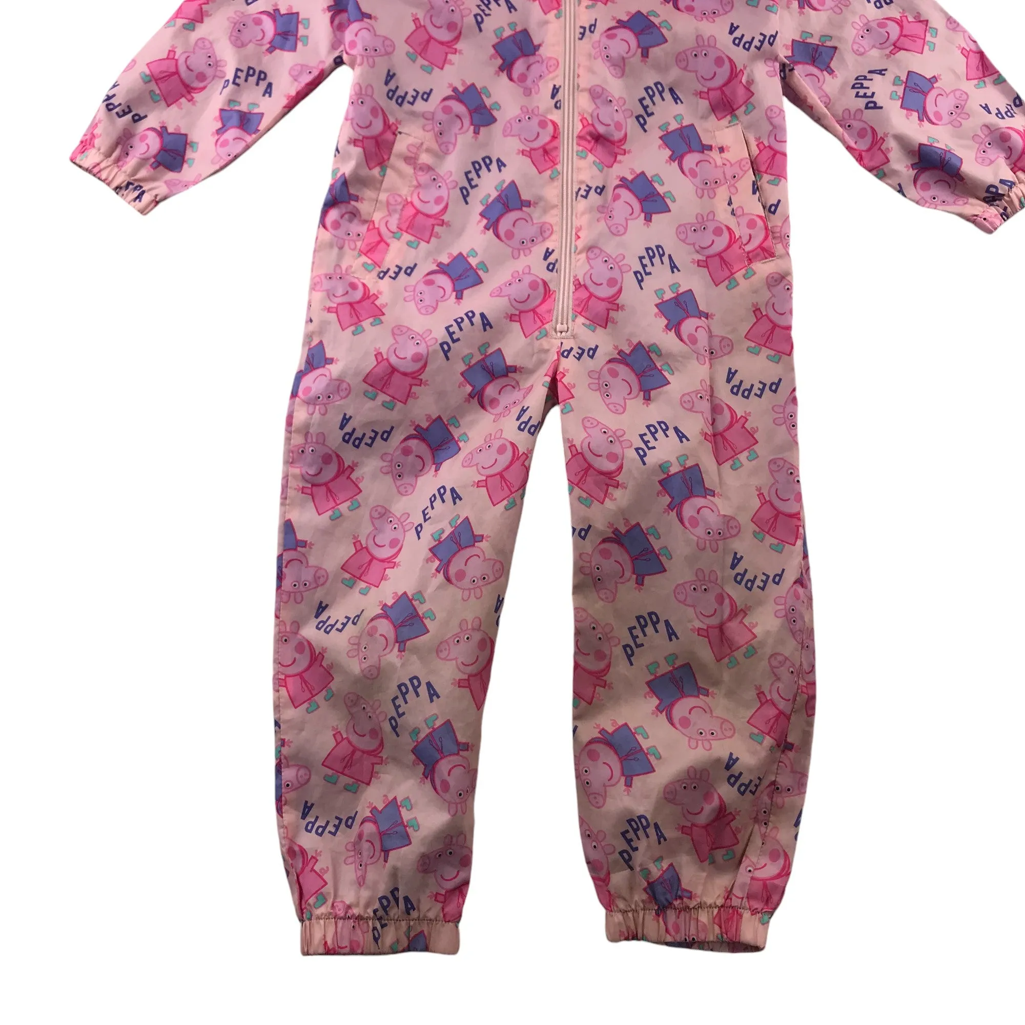 F&F overalls 4-5 years pink Peppa Pig light windbreakers