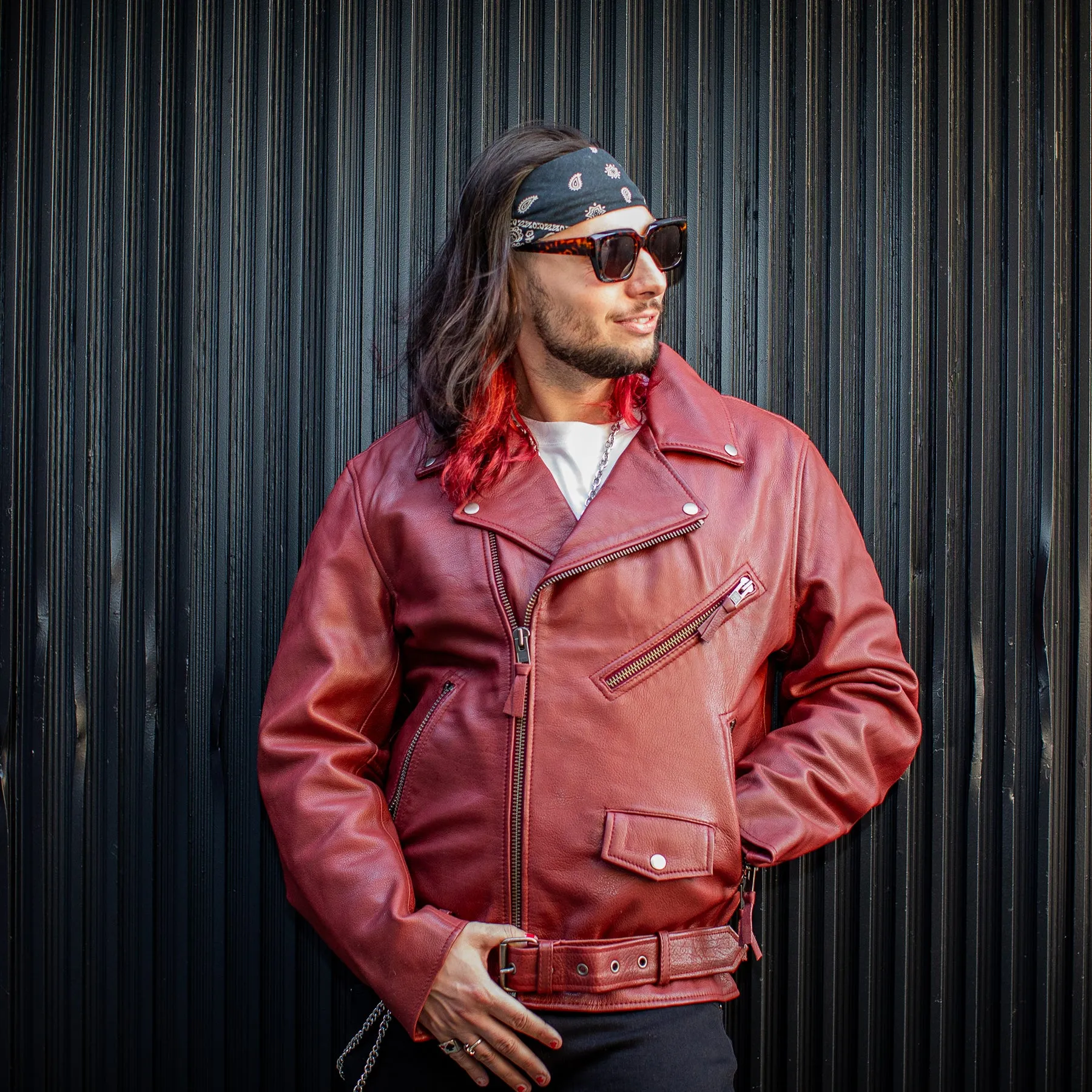 Fillmore Men's Motorcycle Leather Jacket