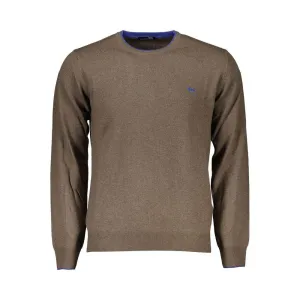 Harmont & Blaine Elegant Crew Neck Contrast Detail Sweater