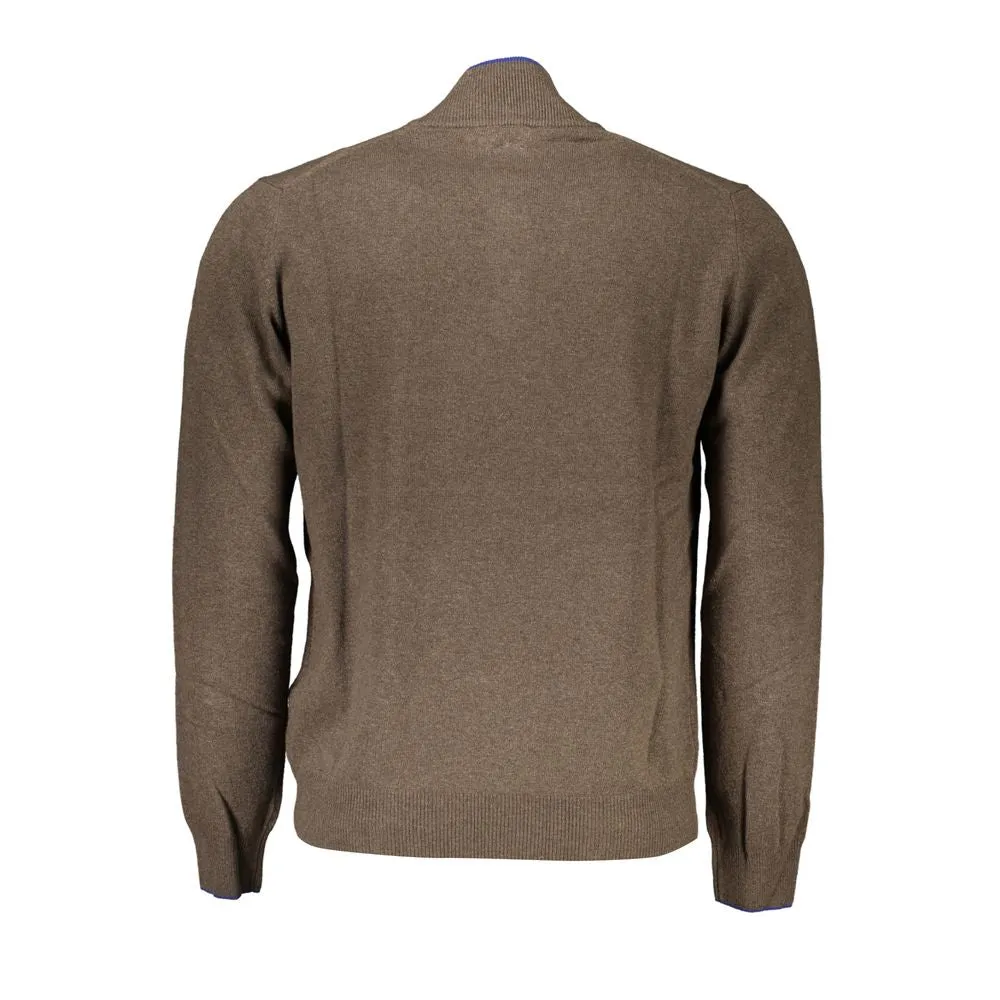 Harmont & Blaine Half-Zip Contrast Detail Sweater