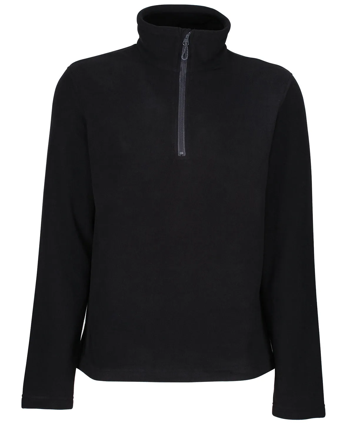 Honestly made recycled half zip fleece | Black