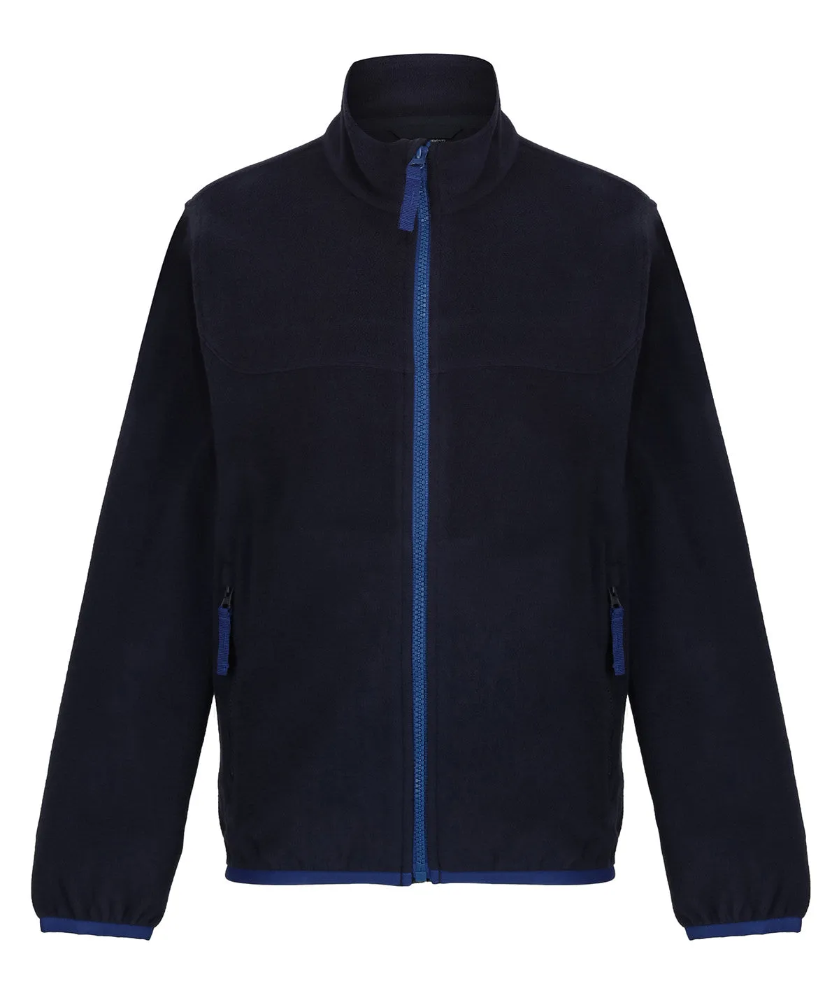 Kids full-zip microfleece | Navy/New Royal