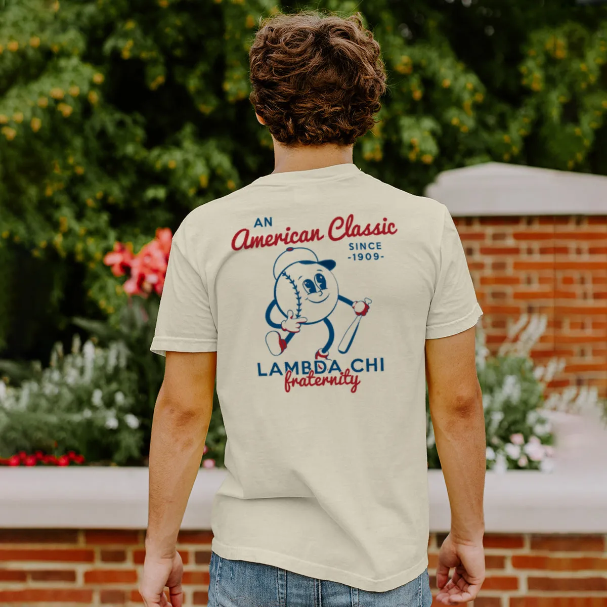 Lambda Chi Comfort Colors American Classic Short Sleeve Tee