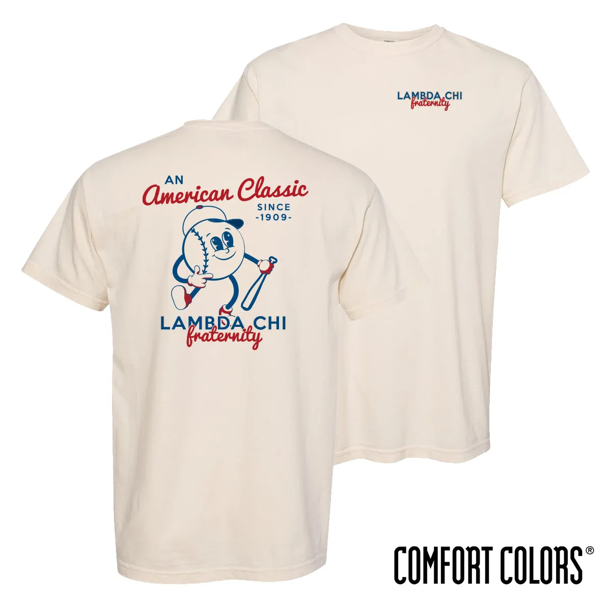 Lambda Chi Comfort Colors American Classic Short Sleeve Tee