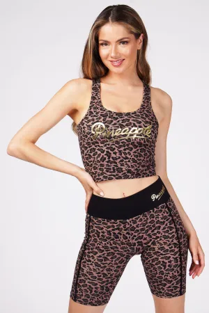 Leopard Midi Crop Top