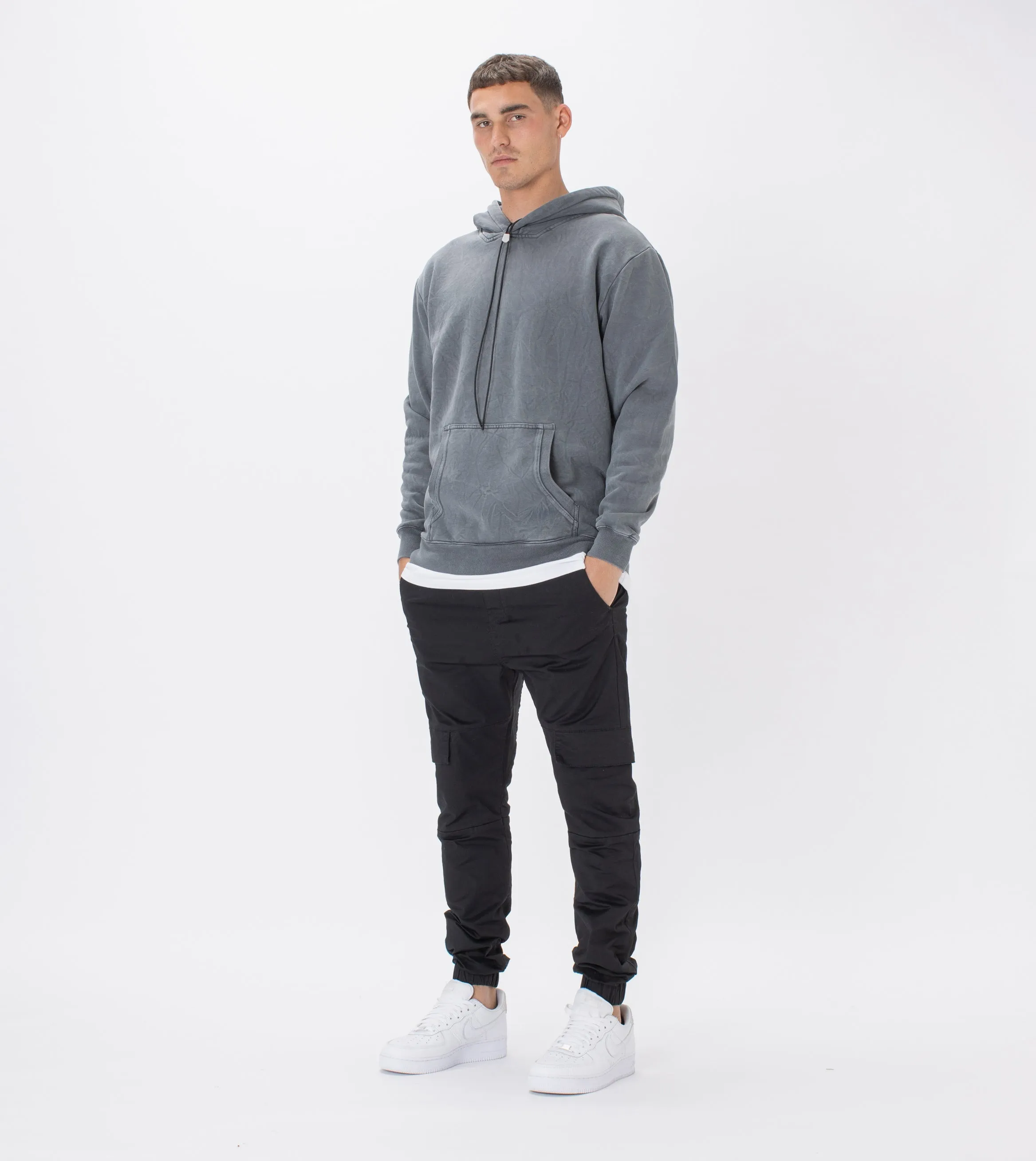 Lowgo Hood Sweat Grey Salt