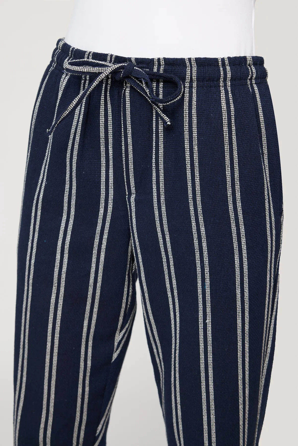 Maritime Navy and White Stripe Pants