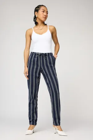 Maritime Navy and White Stripe Pants