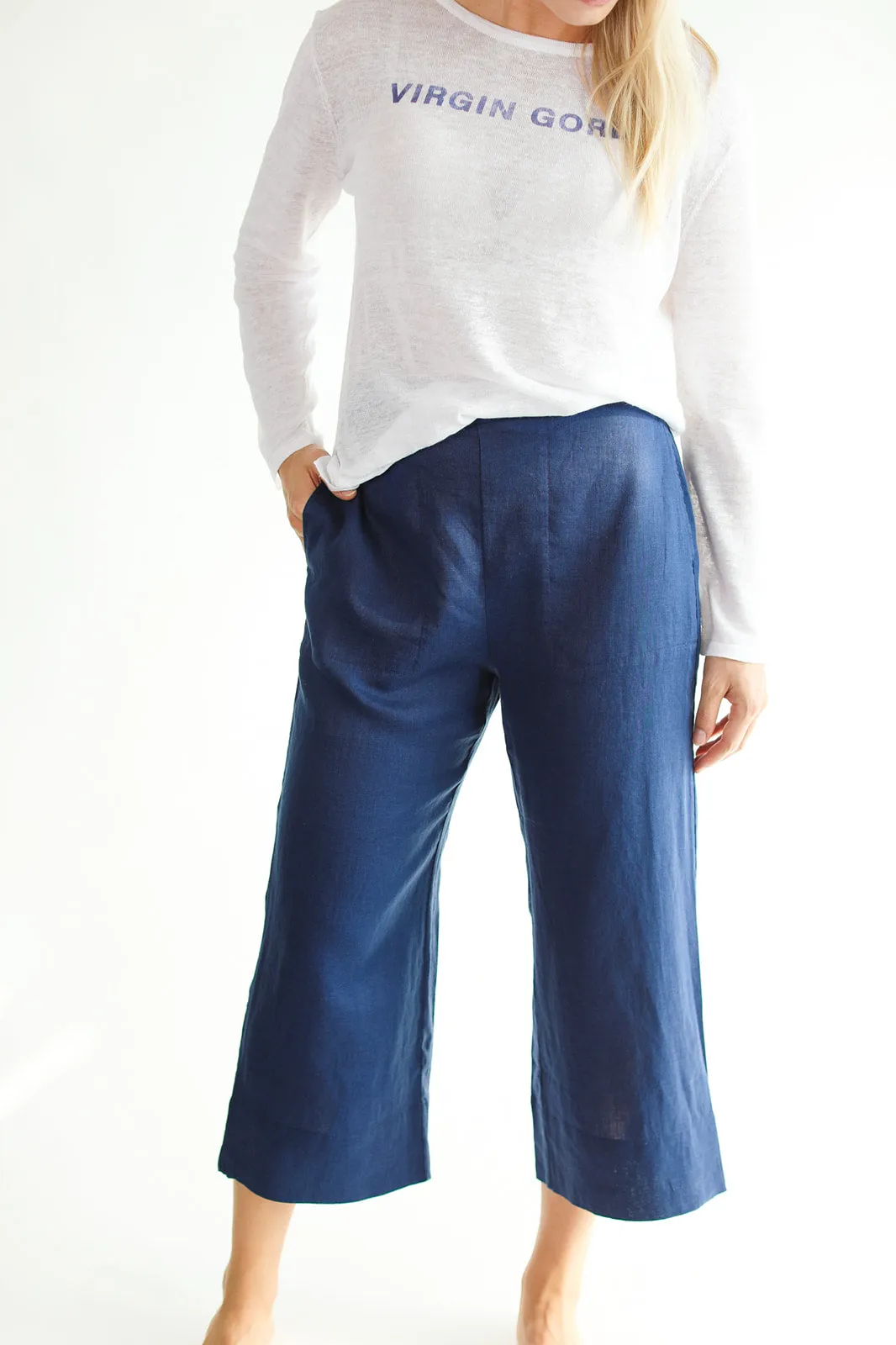 Mellow Capri Pant - Night Sky