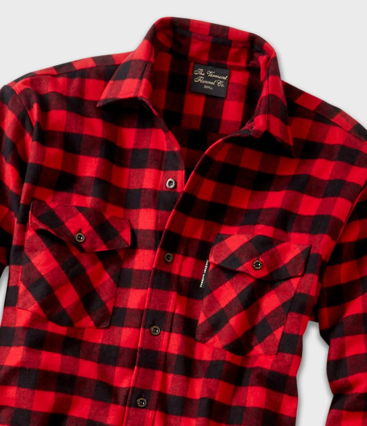 Men's Classic Flannel Shirt - Red Buffalo