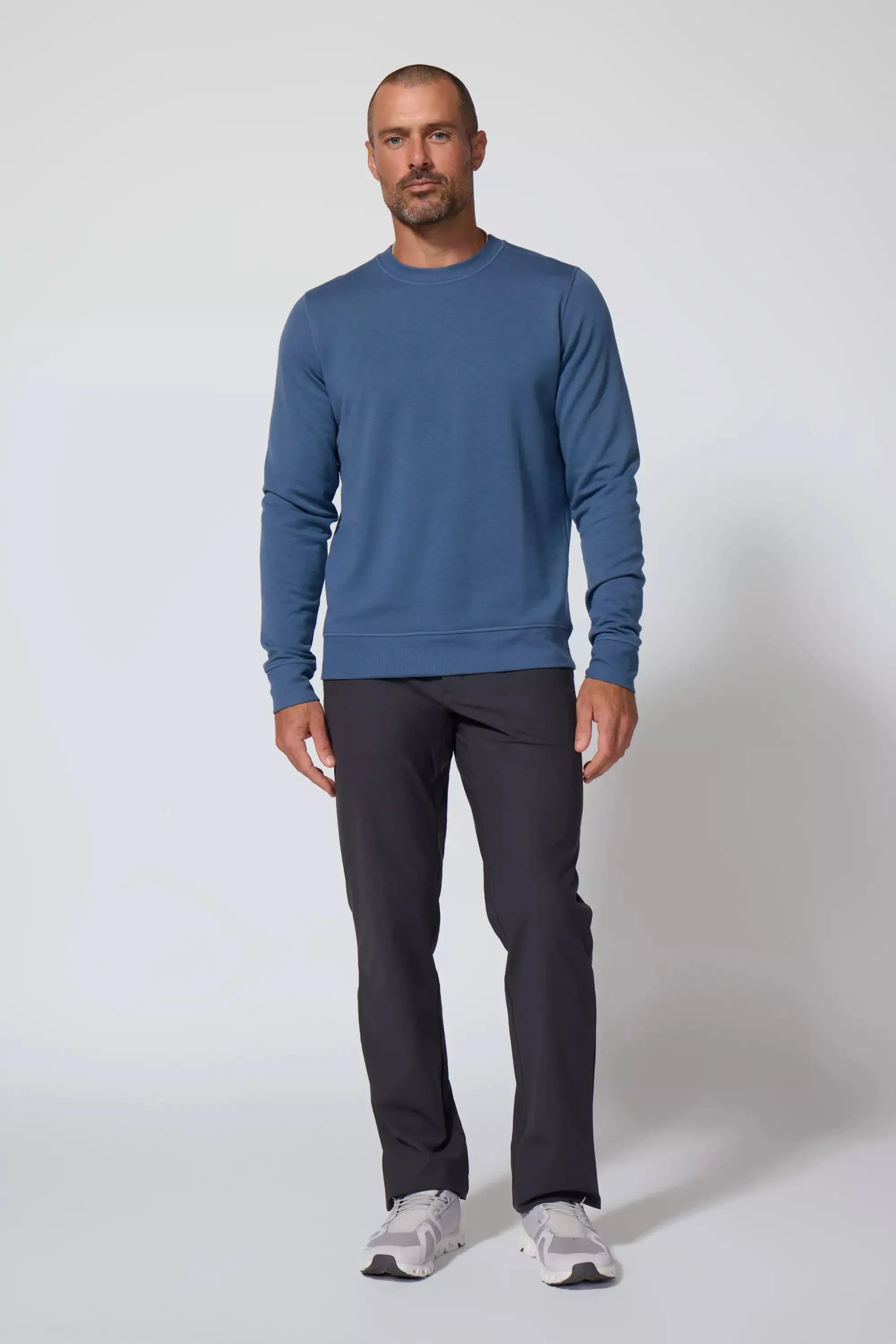 Men's Cozy Fleece Pullover - Petrol Blue