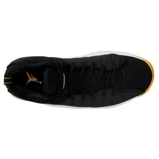 Nike Men's Jordan Jumpman Team II Black Taxi Shoes - Black / Yellow